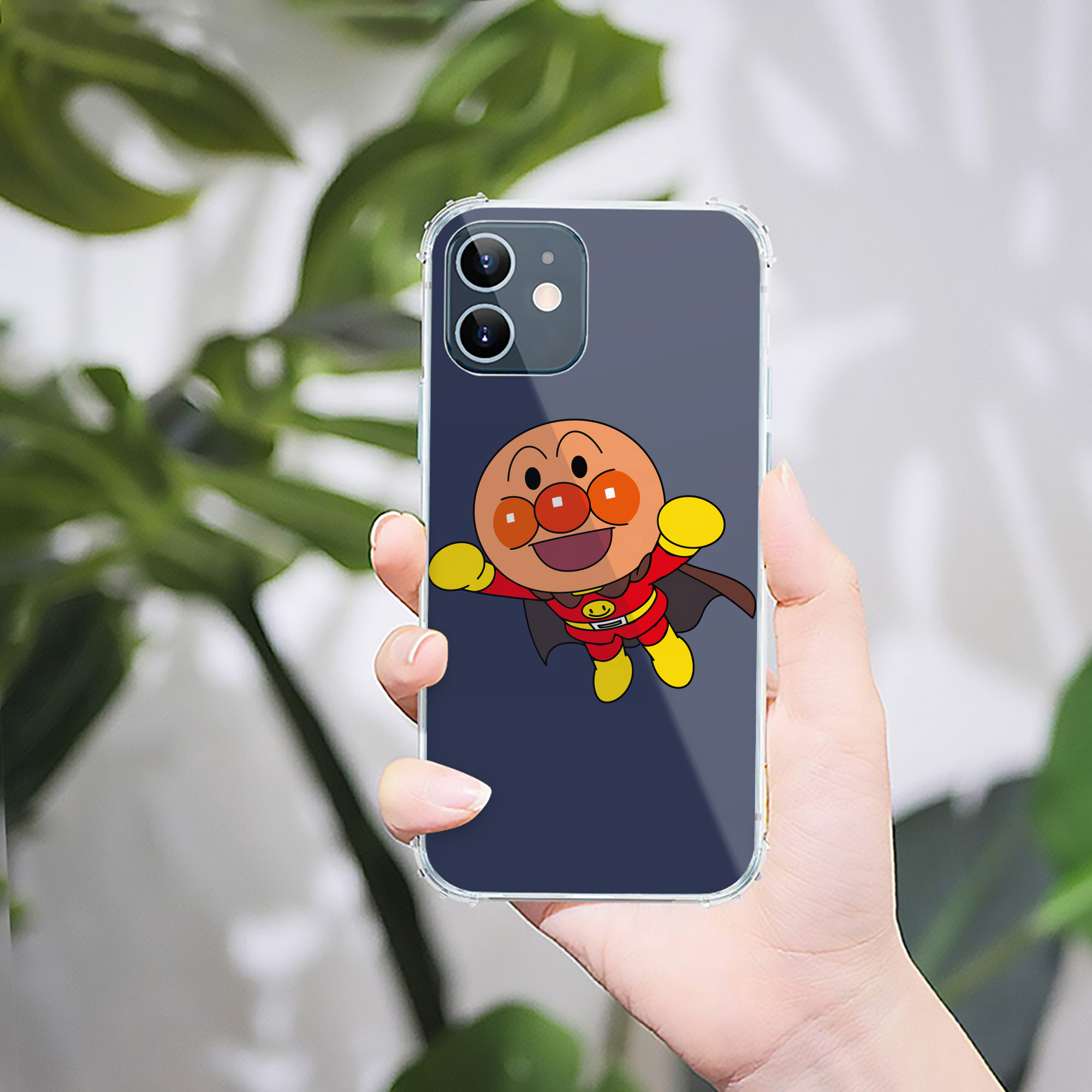 （画像用） アンパンマン Anpanman 【iPhone 12シリーズ対応】透明スマホケース（クリアソフトケース）